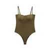 TAOP&ZA 2025 Women's Summer New Fashion All-match Slim Satin Texture Suspenders Underwear Jumpsuit 1355001
