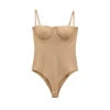 TAOP&ZA 2025 Women's Summer New Fashion All-match Slim Satin Texture Suspenders Underwear Jumpsuit 1355001