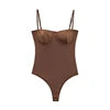 TAOP&ZA 2025 Women's Summer New Fashion All-match Slim Satin Texture Suspenders Underwear Jumpsuit 1355001
