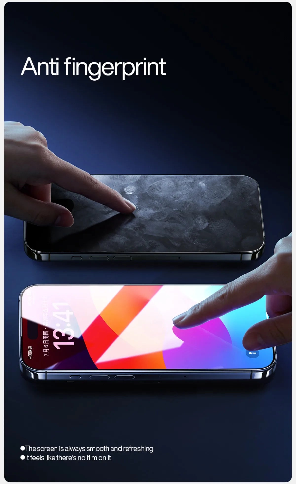 SmartDevil 1/2Pcs Screen Protector For iPhone 15 Pro Max Tempered Glass for iPhone 15 Plus Anti-Blue Light HD Film