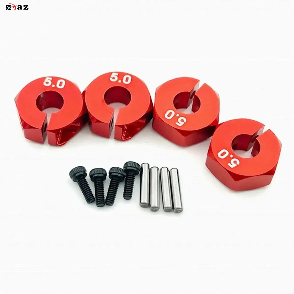 RCXAZ RC 80MM Rubber Tires 1/10 1/12 1/14 1/16 Paddle Tire Off-Road Sand Snow Tires with Wheels for RC Car Truck Buggy Parts