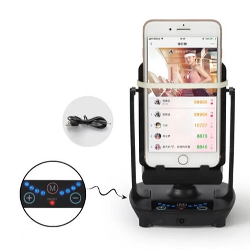 Desk Walking Swing Shaker Mobile Phone Stand Holder For iPhone Samsung Xiaomi Pedometer Brush Stepper For Phone Wiggler Counter