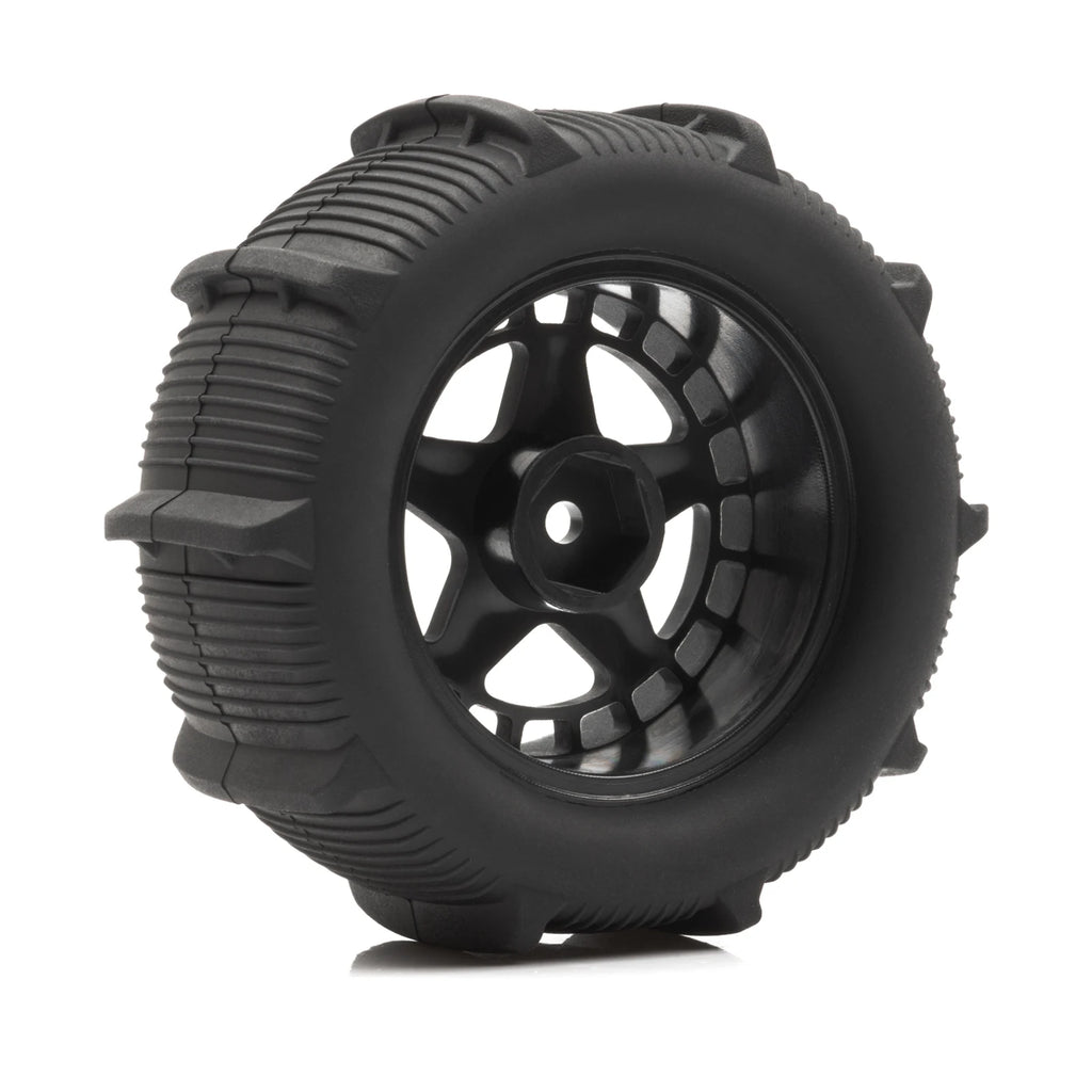 RCXAZ RC 80MM Rubber Tires 1/10 1/12 1/14 1/16 Paddle Tire Off-Road Sand Snow Tires with Wheels for RC Car Truck Buggy Parts