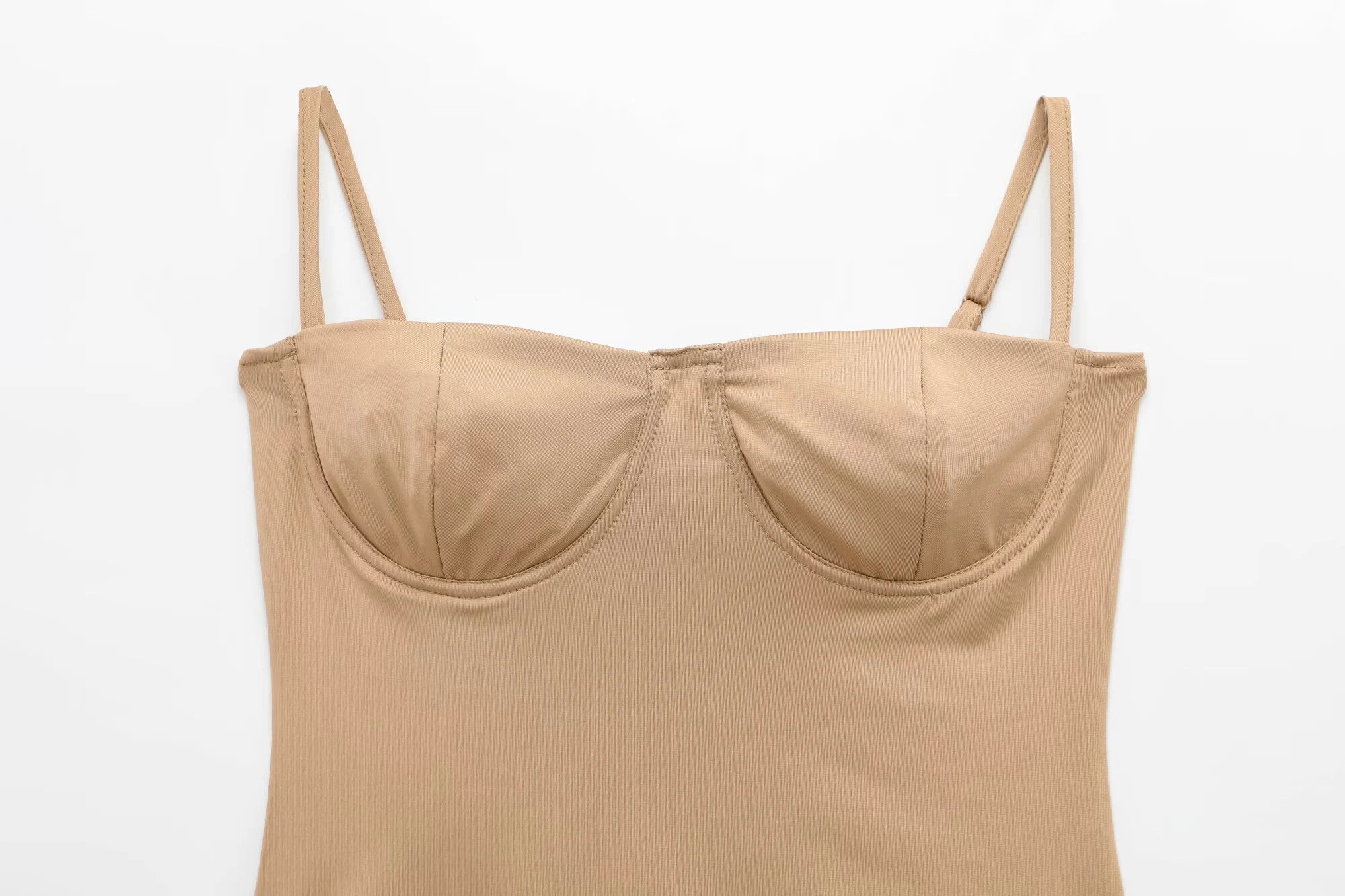 DEEABAE Spicy Girl with Chest Cushion Camisole Jumpsuit Women's New Style Of Sexy Tight Fitting Crotch TopTtrendy