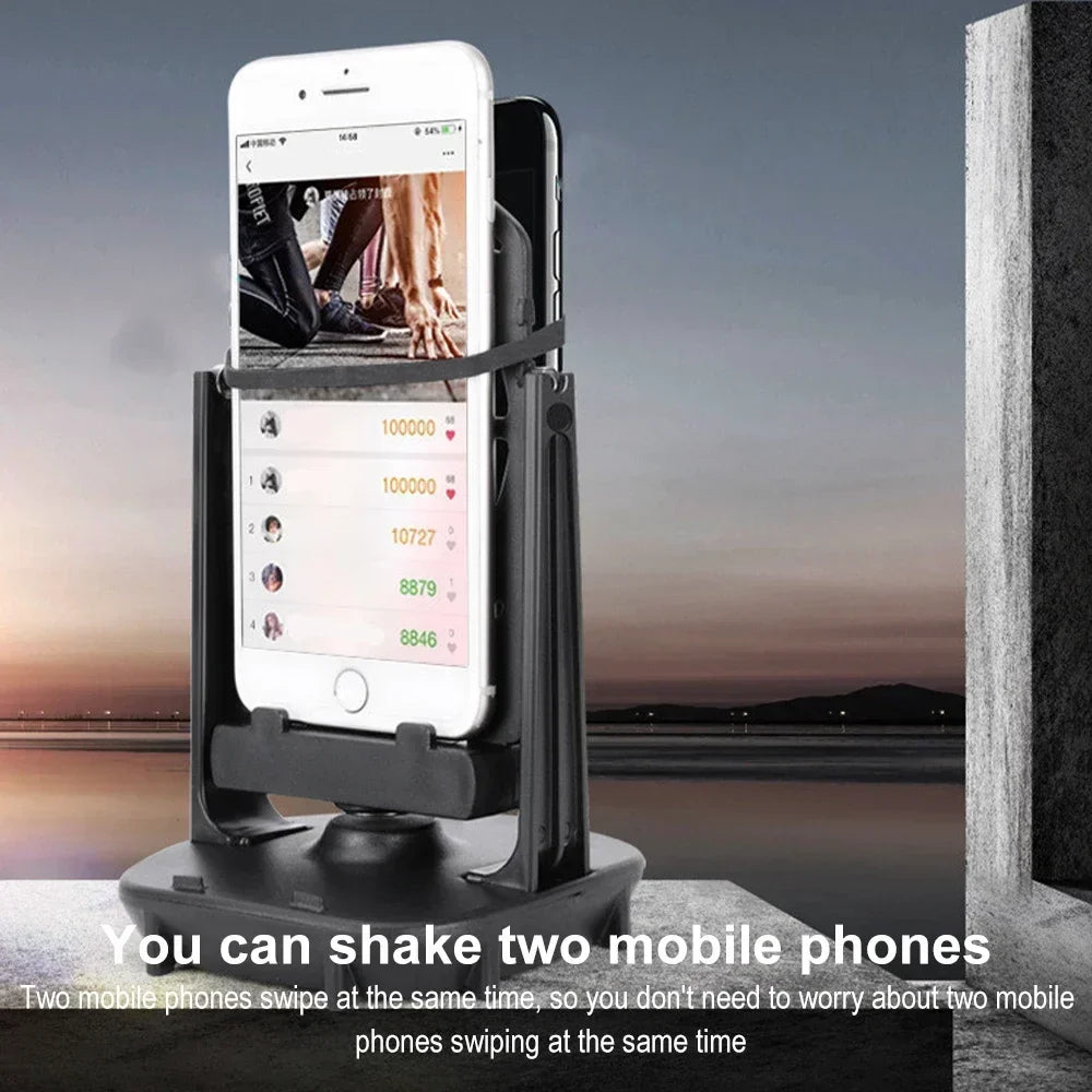 Desk Walking Swing Shaker Mobile Phone Stand Holder For iPhone Samsung Xiaomi Pedometer Brush Stepper For Phone Wiggler Counter