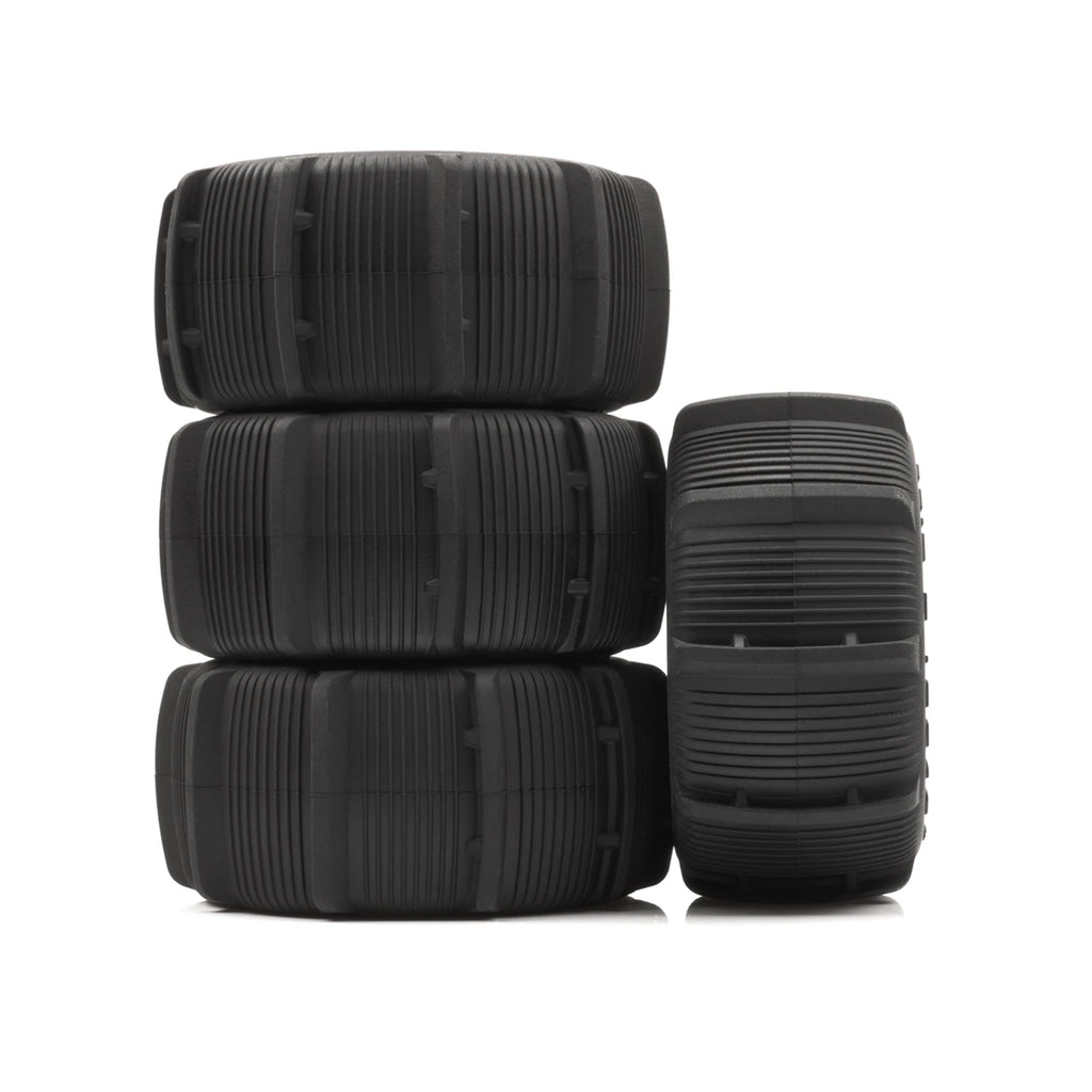 RCXAZ RC 80MM Rubber Tires 1/10 1/12 1/14 1/16 Paddle Tire Off-Road Sand Snow Tires with Wheels for RC Car Truck Buggy Parts