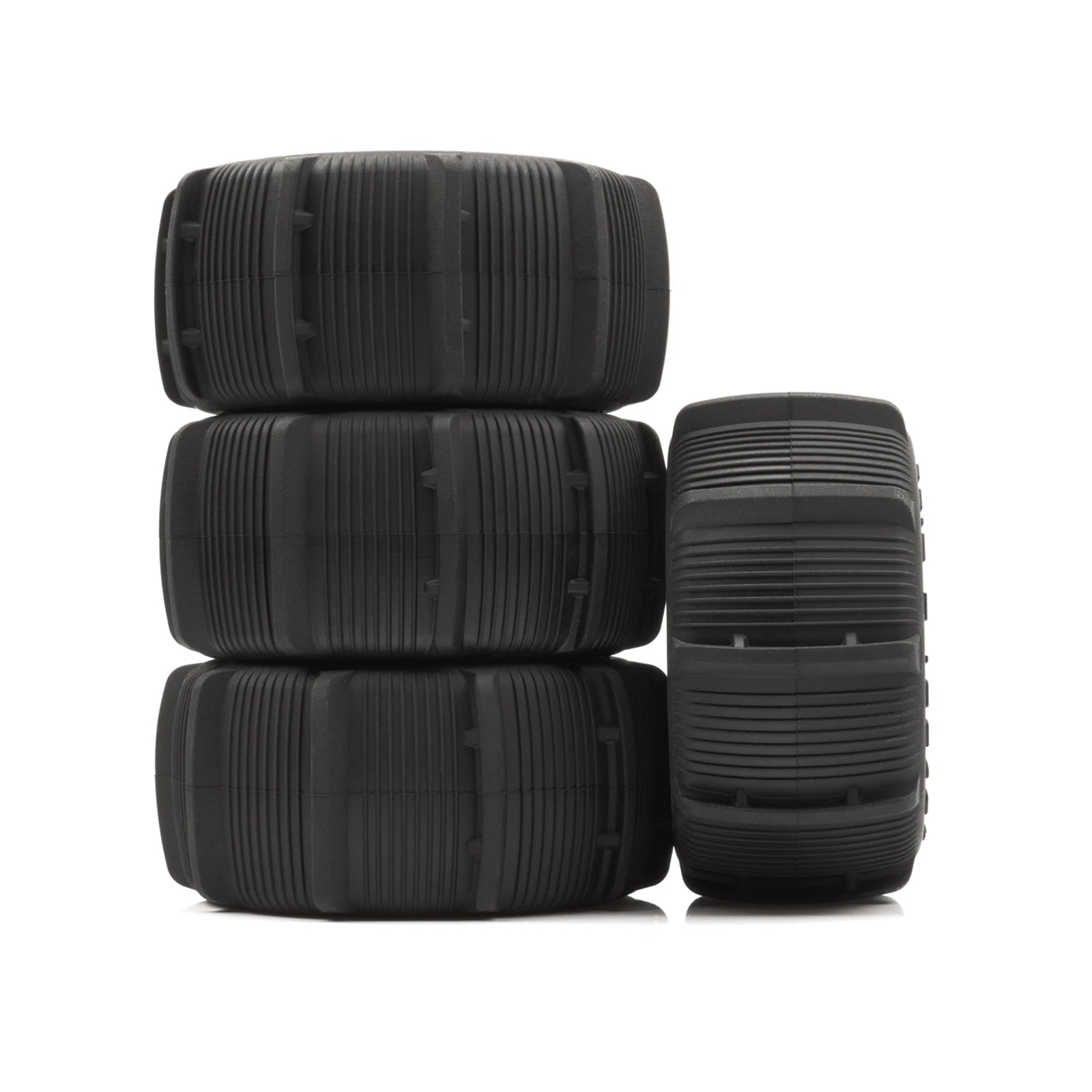 RCXAZ RC 80MM Rubber Tires 1/10 1/12 1/14 1/16 Paddle Tire Off-Road Sand Snow Tires with Wheels for RC Car Truck Buggy Parts
