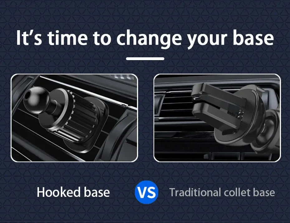 Car Phone Holder Bracket Accessories Interior Auto Air Outlet Cellphone Support Parts Phone Stand Base Fixing Clip