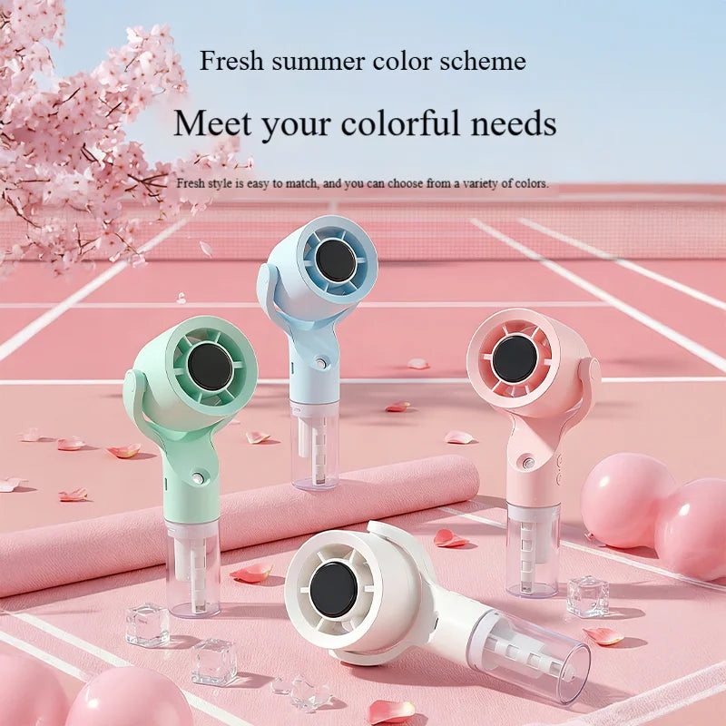 2026 Portable Handheld Spray Fan,Water Spray Mist Fan,Student Dormitory Mini Fan,Summer Supplies, Cooling Tools Outdoor Fan