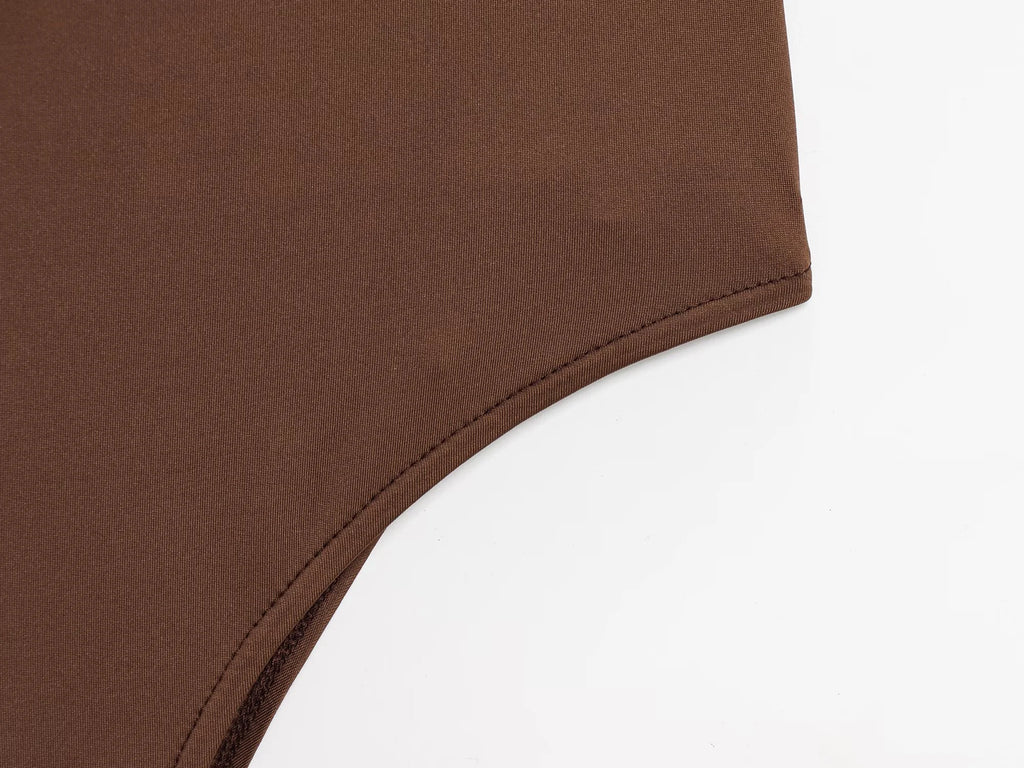 DEEABAE Spicy Girl with Chest Cushion Camisole Jumpsuit Women's New Style Of Sexy Tight Fitting Crotch TopTtrendy